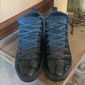 Men’s BALENCIAGA high top ARENA sneakers.